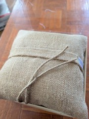 Country Wedding Rustic Burlap Lace Ring Pillow New Hobby Lobby Outdoor White