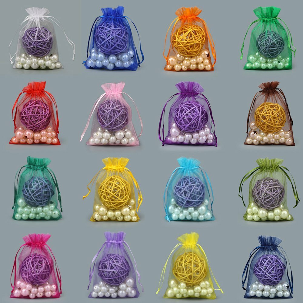 New Intbuying 100 PC 4*6 inch Package Mix Colors Wedding Candy Packing Bag