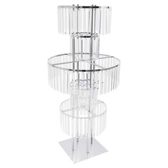43.3in 6.5kg Round Flower Stand Desktop for Wedding Reception/Party/Home Decor