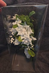 Wedding Bridal Bouquet White & Green Flower Roses Bouquet Cascade Bride Marriage