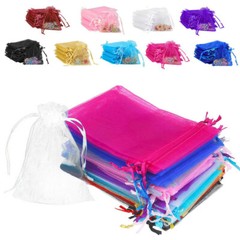 100/200PCS Organza Wedding Party Decor Gift Candy Sheer Favor Bags Pouches 4×6″