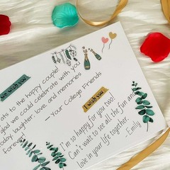 Guest Book Set W/ Diamond Pen & Stickers Weddings Baby Showers Parties New
