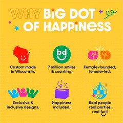 Big Dot of Happiness Mr. and Mrs. – Black White Wedding or Black,