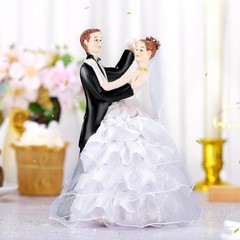Wedding Cake Toppers Bride and Groom Dancing Figurines Cake Topper Wedding Decor