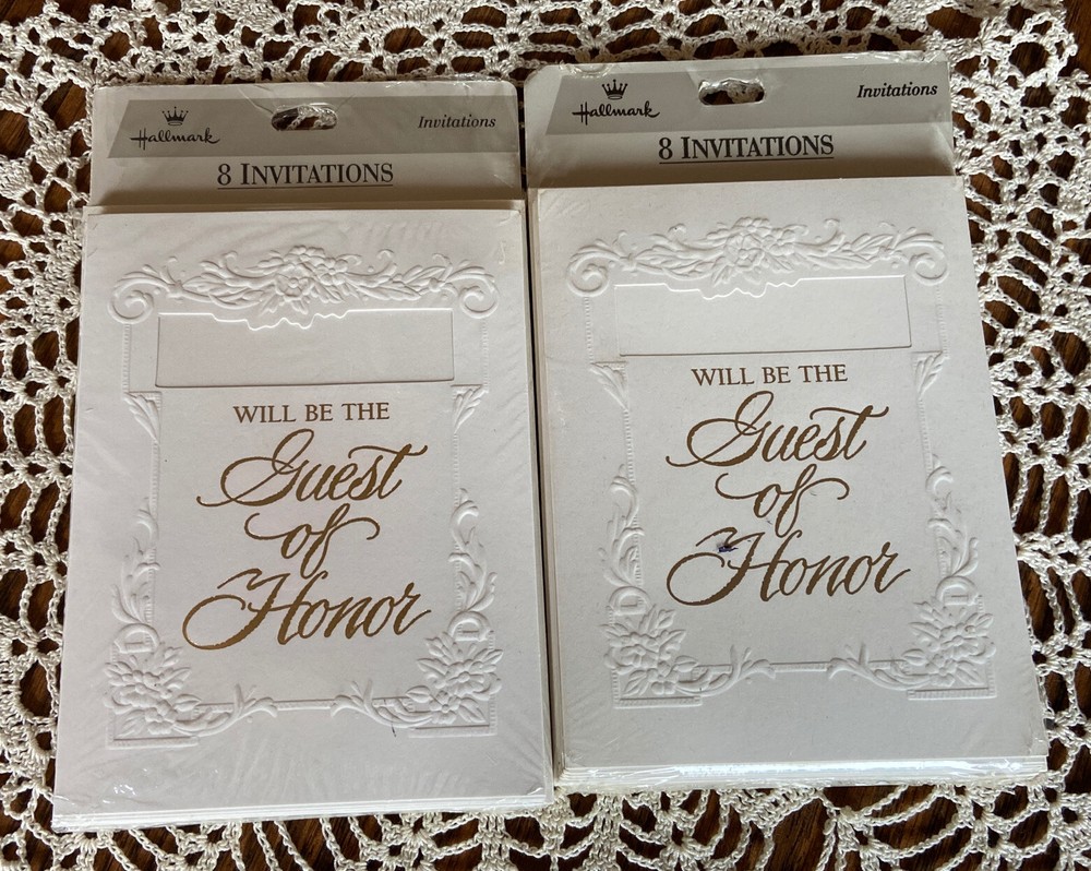 Vintage Hallmark Special Occasion Embossed Invitations Bridal, Birthday