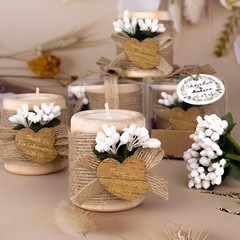 30 Pack Wedding Favors Wood Tealight Candle Holders, Bridal Shower Favors for…