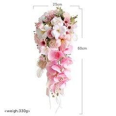 Bouquet Waterfall Bridal Bouquet Handheld Elegant Decor Lifelike Flower