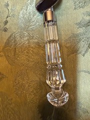 WATERFORD LISMORE BRIDAL CAKE KNIFE SERRATED BLADE W/CRYSTAL HANDLE