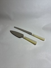 Hallmark Wedding Cake Cutting Set Stainless Steal Pearl Like Handles Japan