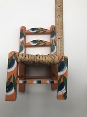 7 .5 Inch Tall Small Wood Doll Toy Or Prop Chair