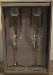 Studio His & Hers Wedding Toasting Glasses Tapered Two-Piece Set 2028620