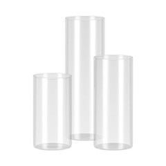 Uimoso Set of 24 Pillar Candles with Glass Vases, 2.6″x4.7″/5.9″/7.9″