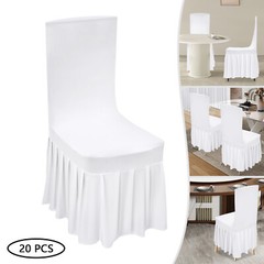Dining Chair Covers Slipcover With Skirt, Dining Seat Protector For Home & Hotel