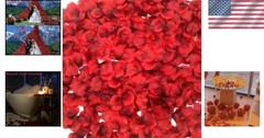2200 Count Realistic Dark-Red Silk Rose Petals – Ideal for Weddings & Events