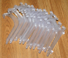 Clear & White Acrylic Wedding Table Number Signs 1-13 with Stands, 5″x7″, Modern