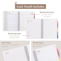Rileys 2026 Planner, Agenda Planner With Weekly And 2026 (6 x 8-Inches) Black