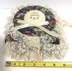 Handmade Fabric Lace Picture Album 4″x6″ Photo Ribbon Floral For A Special Gma