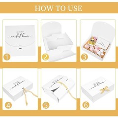 Bridesmaid Proposal Boxes Set W/ Gift Card Ribbon Perfect Wedding Party New