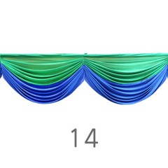 1/2m Detachable Gauze Curtain Swag for Wedding Church Stair Handrail Decoration