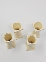 Lot of 4 Vintage Pillars Columns Grecian Roman Wedding cake decor 2 3/4″ (Short)