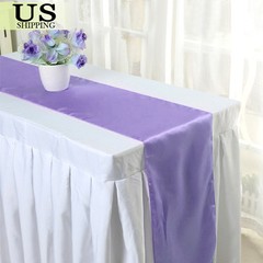 5 Pcs Satin Table Runner Wedding Banquet Decoration Tablecloth Party (12″X108″)