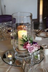 Square & Round Mirror Plate Glass Centrepieces 5 Sizes Wedding Event Table Decor