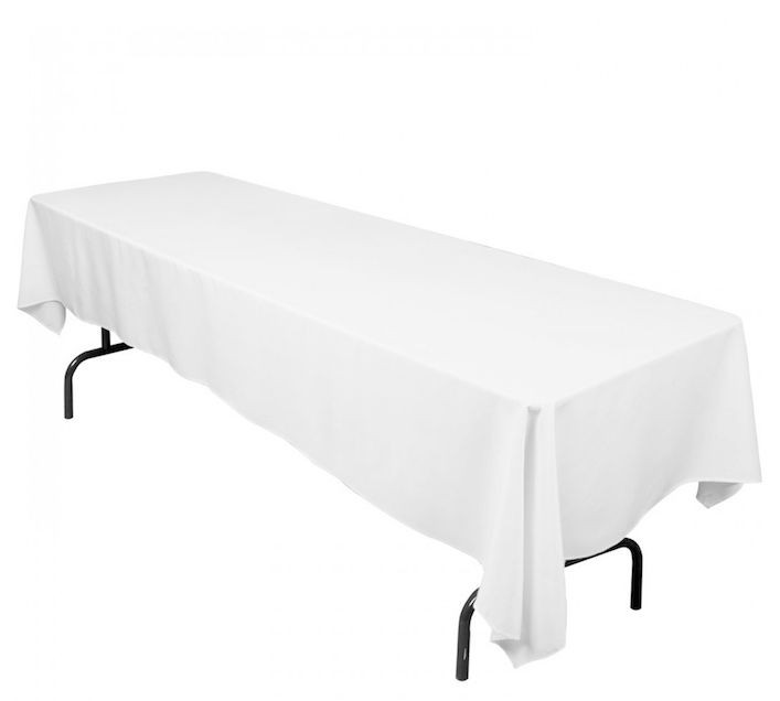 30 packs 126×60 inch Seamless Rectanglar Polyester Tablecloth Banquet 3 COLORS