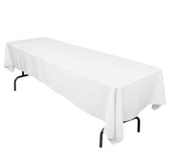 30 packs 126×60 inch Seamless Rectanglar Polyester Tablecloth Banquet 3 COLORS