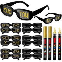 Flutesan 5.5 inches/14 cm x 1.6 inches/4 x 5.3 inches/13.5 cm, Black,gold
