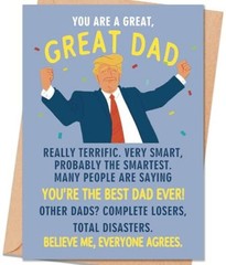 Father’s Day Card Gift for Dad – Happy Card 543 – Daughter Son Kids