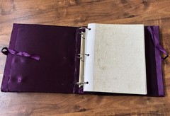 New 3pc Purple Silver Quinceanera Ceremony Set Bible Photo Album Guest Book READ