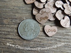 100 wooden love hearts rustic wedding, venue decor, confetti, invitations USA