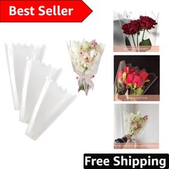 Crystal Clear Bouquet Sleeves – 100 Waterproof Flower Bags for Every Occasion