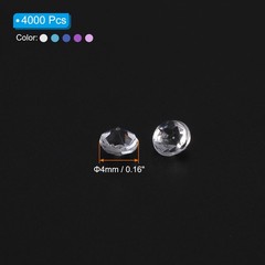 4000Pcs 4mm Acrylic Crystal Diamond Wedding Table Vase Fillers Blue Purple Clear