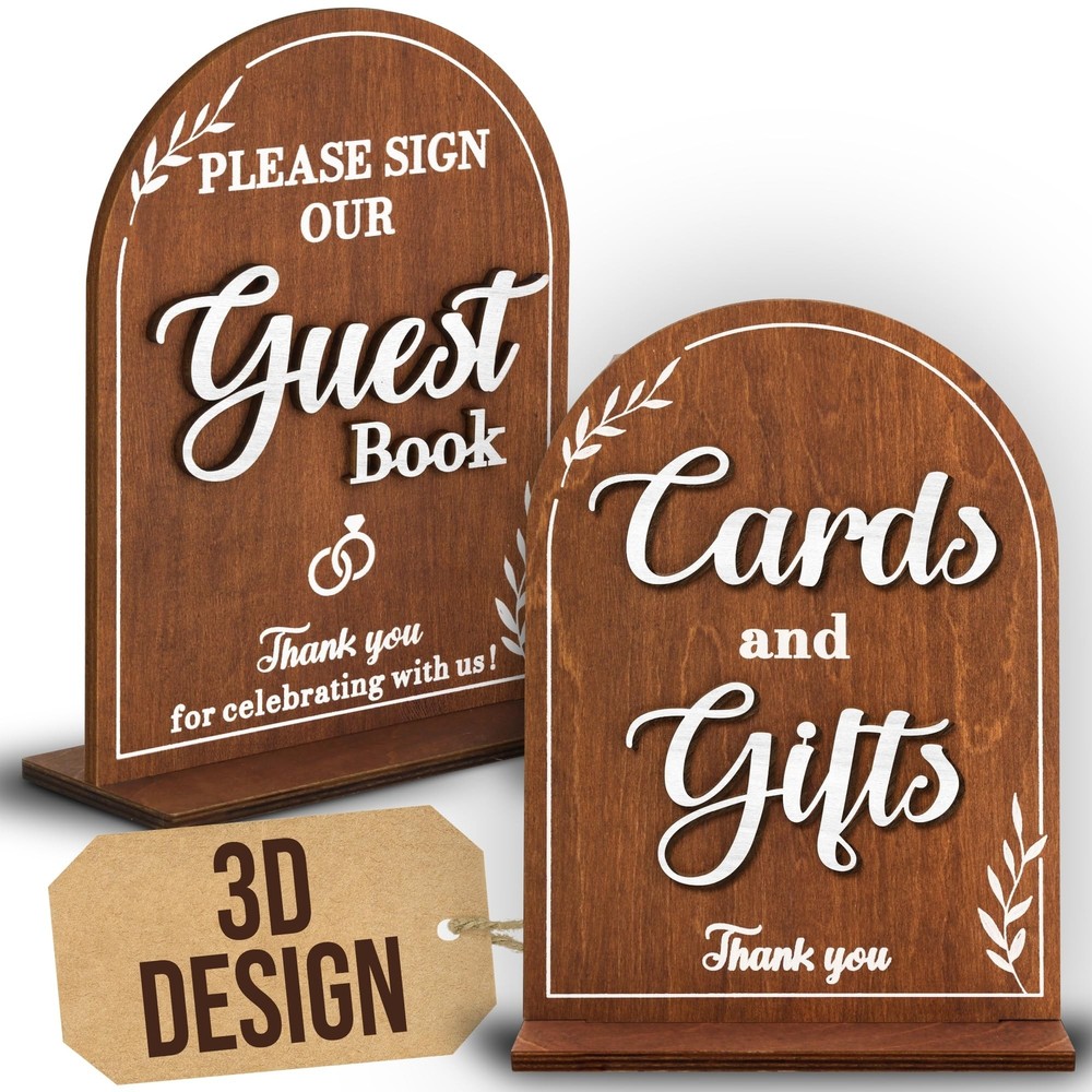 Wooden Wedding Signs – Ceremony & Reception Decorative Signage