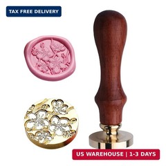 JUPPE 6pcs Flower Wax Seal Stamp Set, Cherry Blossom Rose Bell Orchid Branches T