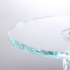 Crystal Glass Cake Stand Fruit Plate Clear Display Desserts Holder Wedding Party