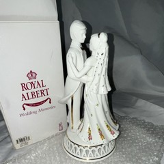 Royal Albert OCR Wedding Bride and Groom Porcelain Floral Wedding Figurine