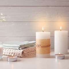2 Pcs Tea Light Candle Holder Glass Candle Holders White