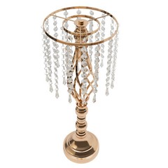 Gold Crystal Flower Stands Set of 6 55cm (21.7in) Wedding Centerpieces