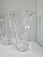 3 Big Acrylic Clear Flower Vases Floral Design Wedding Party Shower Decoration