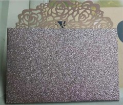 25/50PCS Personalized Laser Cut Printing Wedding Invitation Cards with Envelopes