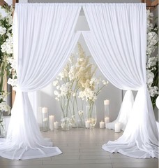 10 panels of 1.5 m x 3 m 15.2 m x 3m background curtains without white wrinkles