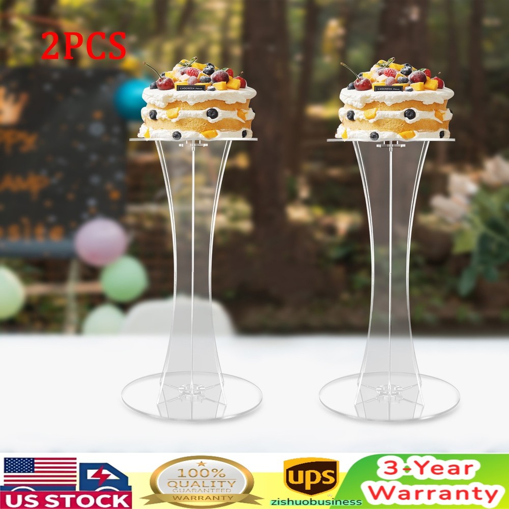 Acrylic Flower Freestanding Display Stand Clear Vase Stand Party Events 60cm USA