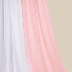 PakiInno Wedding Chair Sashes White & Blush Tulle Aisle Bows Decor 8ft (50 Pcs)