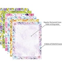 Stationary Writing Paper with Envelopes – Flora Stationery Set Clear
