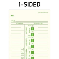 Weekly Time Cards 1-Sided, 3-1/2″ x 9″, Named Days, 1000-Count,Time Cards for…
