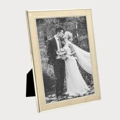 Siena Beaded Silver Picture Frame, Tarnish Resistant Finish, Perfect Photo Fr…