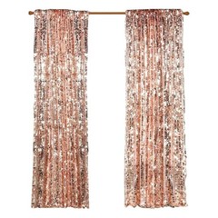 Big Sequin Rose Gold Drapes Curtains Panels Payette Sequin Backdrop Curtains …