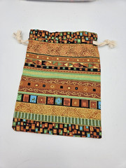PINOWU Ethnic Style Drawstring Gift Bags 5×7″ Cotton Gift Pouches 12-Pack NEW